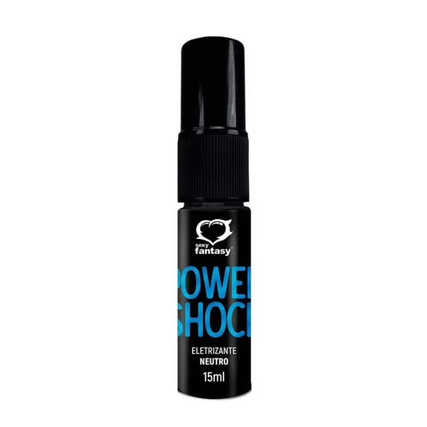 POWER SHOCK EXCITANTE ELETRIZANTE BEIJÁVEL UNISSEX NEUTRO 15ML SEXY FANTASY