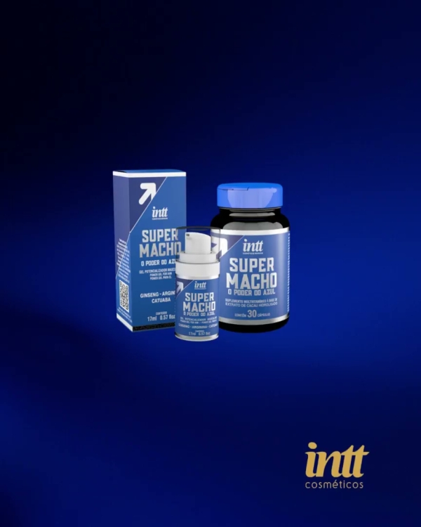 KIT SUPER MACHO COM 1 SUPER MACHO COM 30 CÁPSULAS E 1 SUPER MACHO GEL 17 ML INTT - Image 2