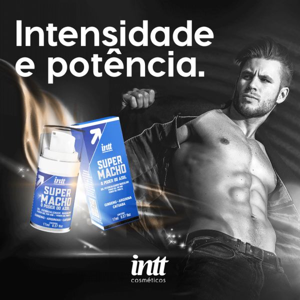 SUPER MACHO O PODER DO AZUL GEL POTENCIALIZADOR MASCULINO 17 ML INTT - Image 2