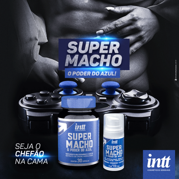 KIT SUPER MACHO COM 1 SUPER MACHO COM 30 CÁPSULAS E 1 SUPER MACHO GEL 17 ML INTT - Image 3