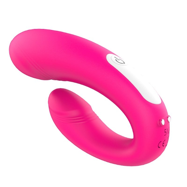S-Hande Heart Sweety Massageador De Casal Em Silicone Rosa - Image 2