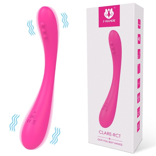 Vibrador de Ponto G Recarregável - Clare - S-hande *cor rosa*