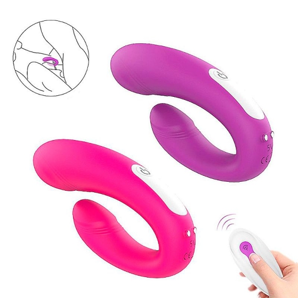 S-Hande Heart Sweety Massageador De Casal Em Silicone Rosa - Image 5