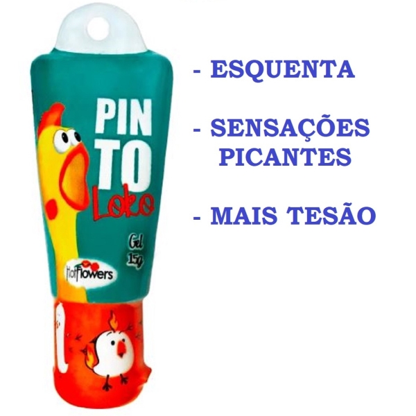 PINTO LOKO GEL ESTIMULANTE MASCULINO QUE ESQUENTA 15G LINHA BRASILEIRINHOS HOT FLOWERS - Image 3