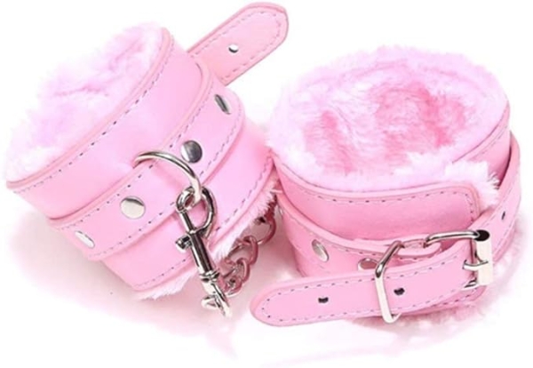 Algema com Corrente e Fivelas - Rosa - - Image 2