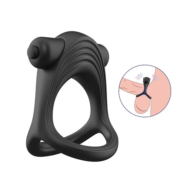 Anel Peniano com vibrador - Rap - S