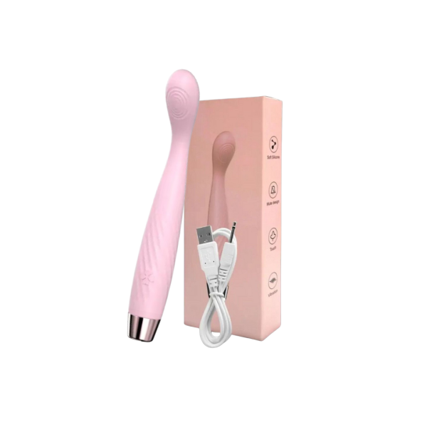 Vibrador ponto G com aquecimento cor Rosa