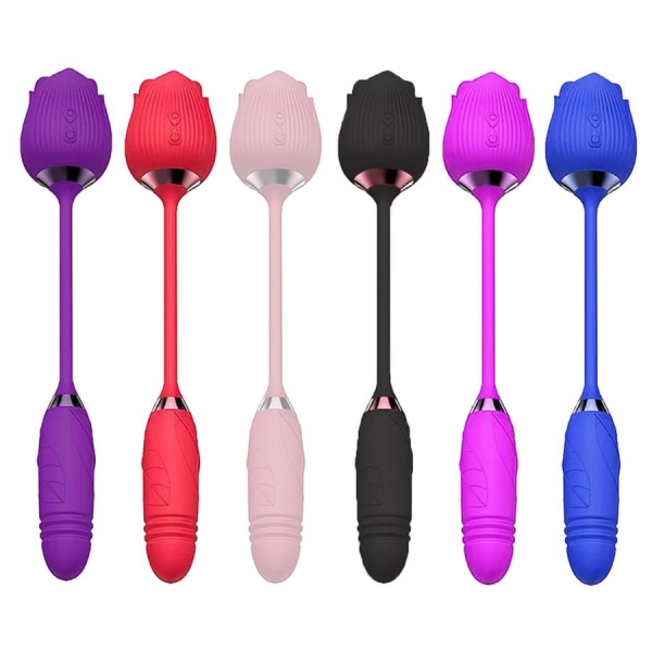 ROSA ESTIMULADOR CLITORIANO COM ESTIMULADOR PONTO GVAI E VEM * ROSA BABY* - Image 2