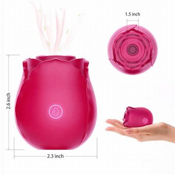Rosa Estimuladora de Clitóris com Pulsação VERMELHA - Image 3