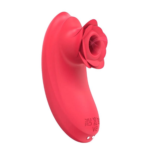Losa Vibrador De Clitoris Em Formato De Rosa Com 9 Modos De Pulsação