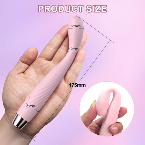 Vibrador ponto G com aquecimento cor Rosa - Image 6