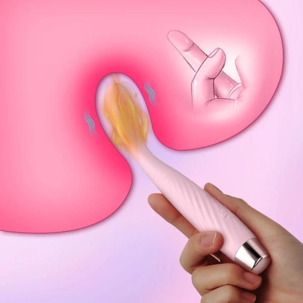 Vibrador ponto G com aquecimento cor Azul - Image 2