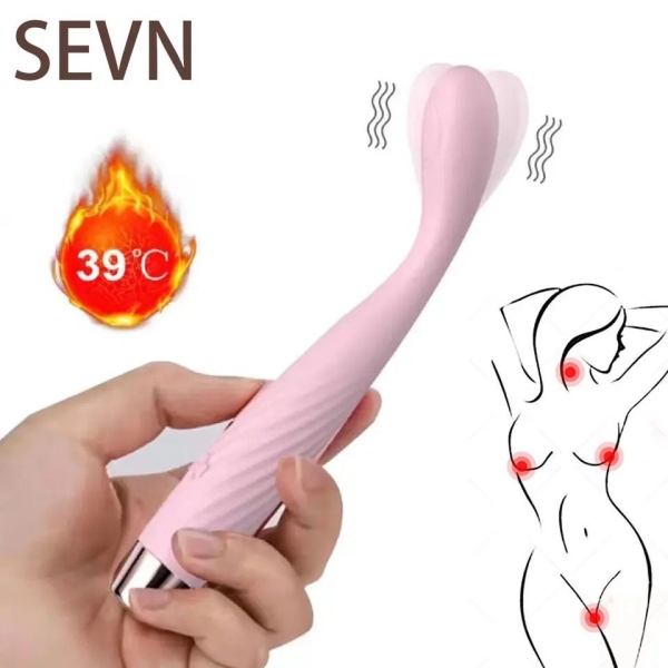 Vibrador ponto G com aquecimento cor Rosa - Image 2