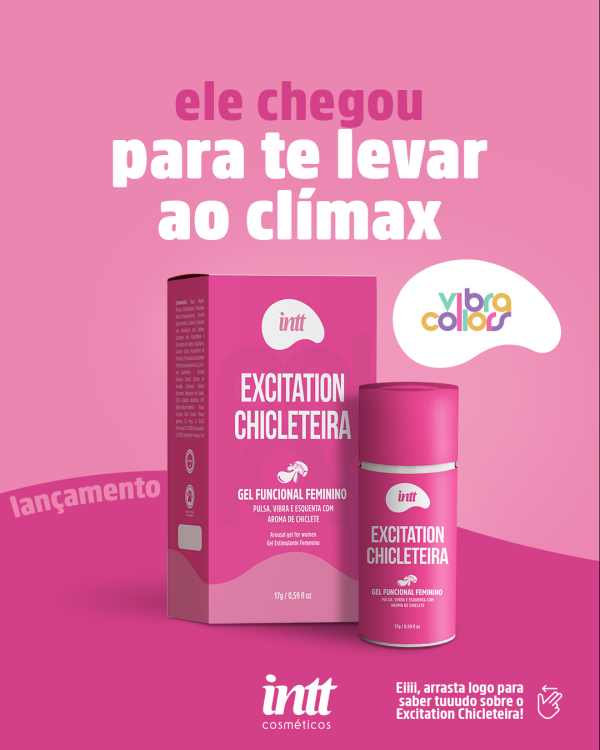 Excitation Chicleteira Excitante Feminino 17ml Linha Collors Intt