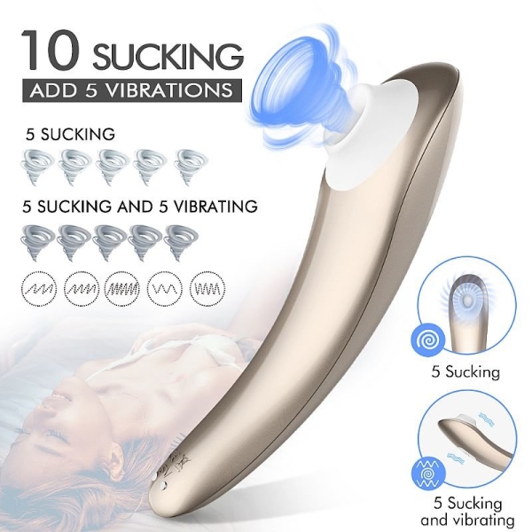 S-Hande Screaming Pro Estimulador Feminino Com 9 Modos De Ondas De Pressão - Image 3