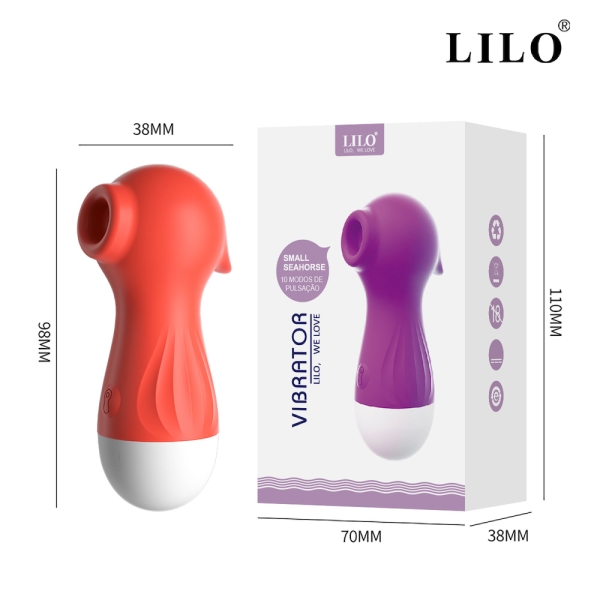 Lilo Vermelho Estimulador De Clitoris Formato De Cavalo Marinho - Image 4