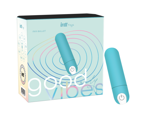 Good Vibes Mini Bullet Com Vibrador (Azul Tiffany)