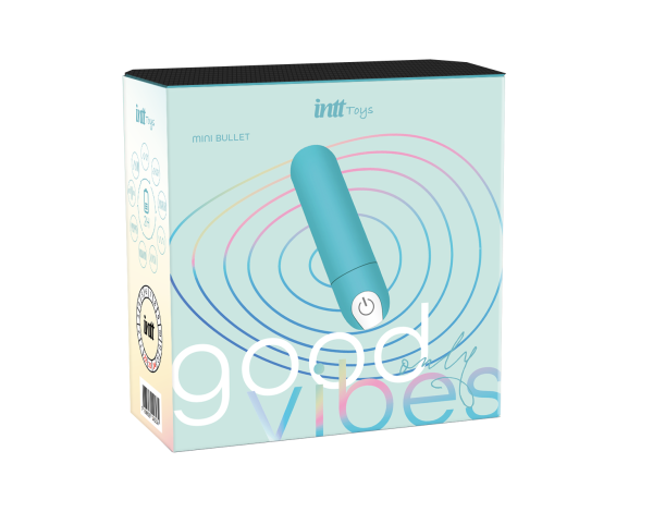 Good Vibes Mini Bullet Com Vibrador (Azul Tiffany) - Image 3