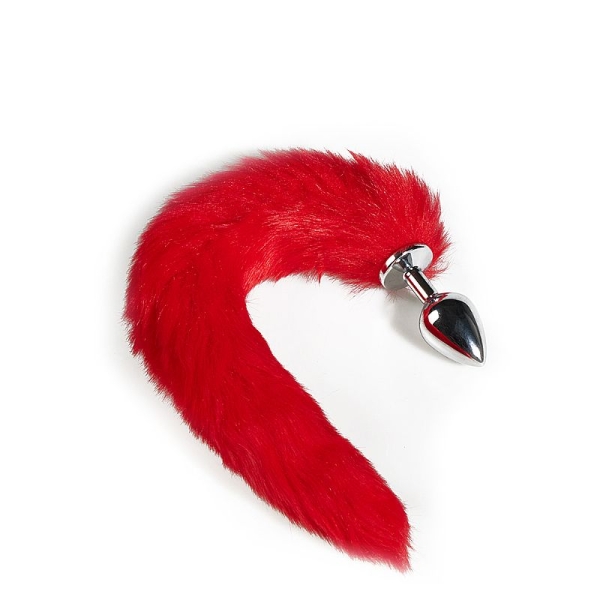 Plug Anal Rabo de Raposa - Vermelho 81 cm