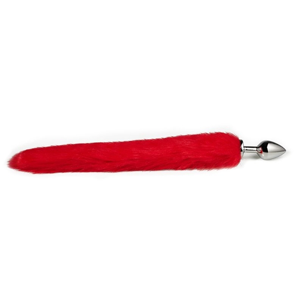 Plug Anal Rabo de Raposa - Vermelho 81 cm - Image 3