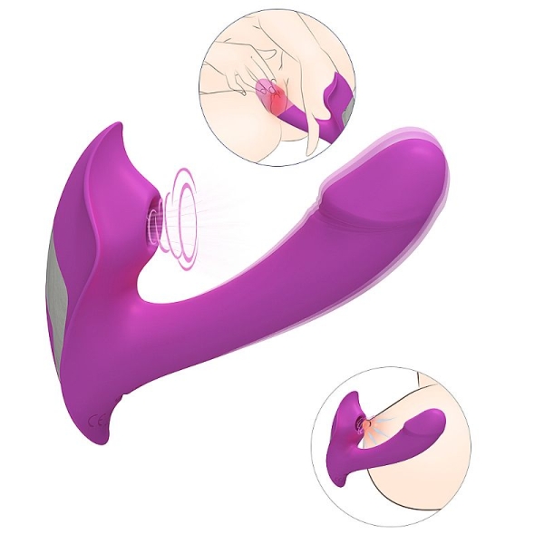Vibrador de Ponto G e clitóris com pulsação - Recarregável - Heart of Ocean - S-Hande
